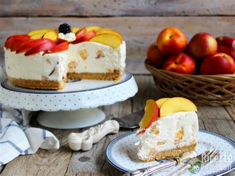 Cheesecake Alle Pesche E Yogurt Greco Torta Fredda