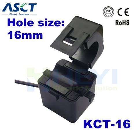 Split Core Current Transformer Ac Current Sensor Kct 16 Window Size