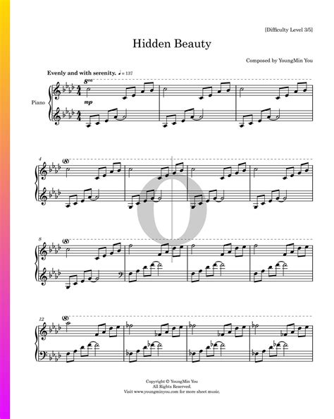 Hidden Beauty (YoungMin You) Piano Sheet Music - OKTAV
