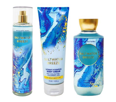 Bath And Body Works Saltwater Breeze Bundle Fragrance Mist Body