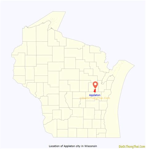 map  appleton city wisconsin thong thai real