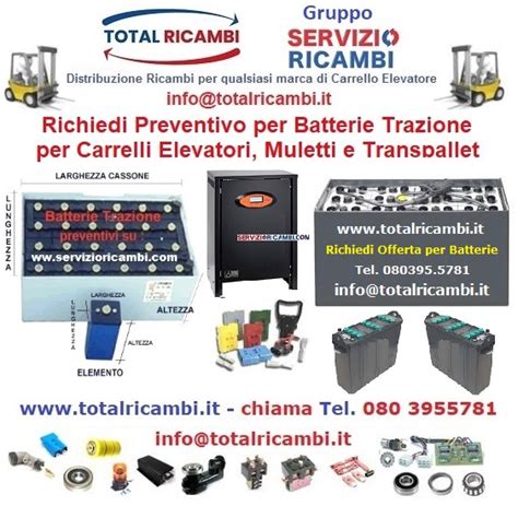 Batteria Trazione Per Carrelli Elevatori E Transpallet Total Ricambi