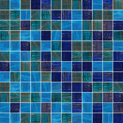 Palladio Linktec Deep Blue Mix 25x25mm Glass Mosaic Ceramic Tile Supplies