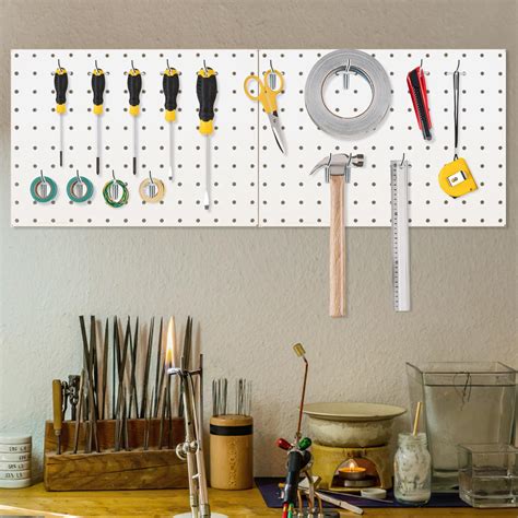 Amazon Ultrawall 2 Pcs Metal Pegboard Wall Panels Peg Boards For