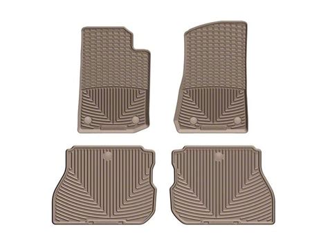 Weathertech Jeep Wrangler All Weather Front And Rear Rubber Floor Mats Tan W475tn W476tn 18 24