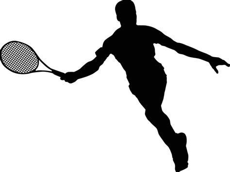 tennis player silhouette illustration in vector format 42399120 Vector ...