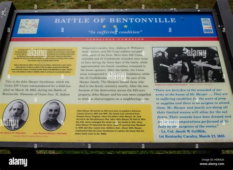 Bentonville Battlefield State Historic Site, North Carolina, USA Stock ...