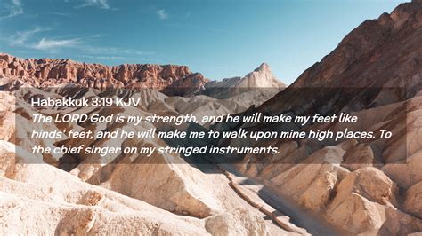 Habakkuk 3 19 KJV Desktop Wallpaper The LORD God Is My Strength And