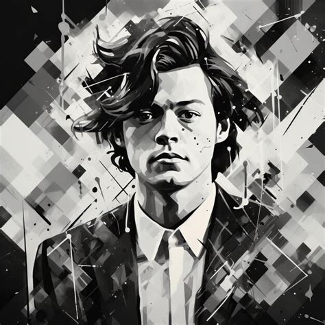 Premium Photo Monochrome Pop Art Portrait Of A Young Man