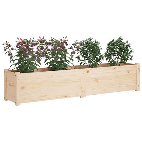 VidaXL Plantenbak Verhoogd 150x31x31 Cm Massief Grenenhout Kopen