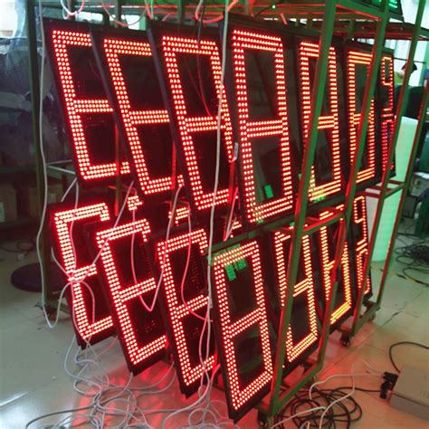 24 Inch Red Segment LED Oil Screen Display For Gas Price LED Oil