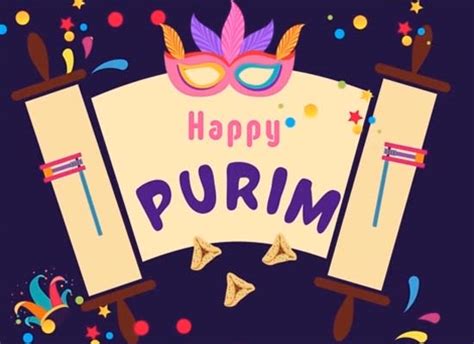 Happy Purim Let The Fun Begin Free Purim ECards Greeting Cards 123