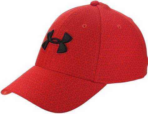 Czapka Z Daszkiem Under Armour Printed Blitzing Radio Red Red