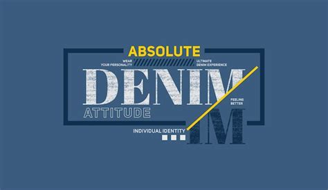 Absolut denim moderno e elegante citações motivacionais tipografia