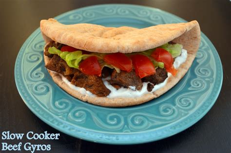 Flavors By Four Slow Cooker Beef Gyros With Tzatziki Sauce