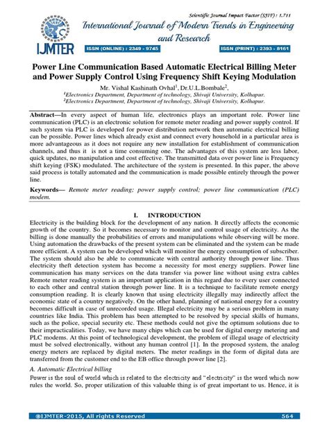 Pdf Plc Based Automatic Electrical Billing Meter And Power Supply