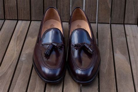 Crockett Jones Cavendish Tassel Loafers In Horween Shell Cordovan