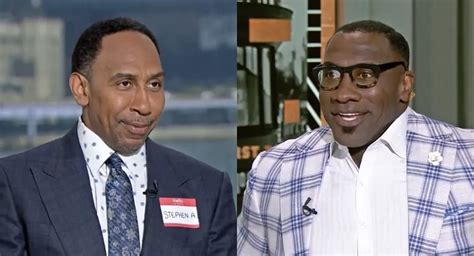 Stephen A Smith Wore A Name Tag After Shannon Sharpe Called Him Skip