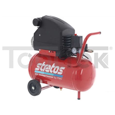 COMPRESSORE ARIA SERBATOIO 24L MOTORE 2HP FIAC STRATOS24 Tooltek