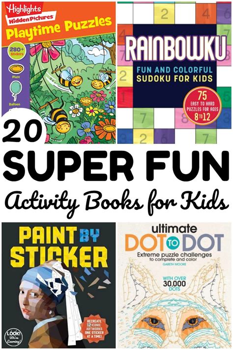 20 Super Fun Activity Books for Kids - Look! We're Learning!