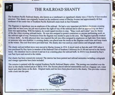 The Railroad Shanty Historical Marker