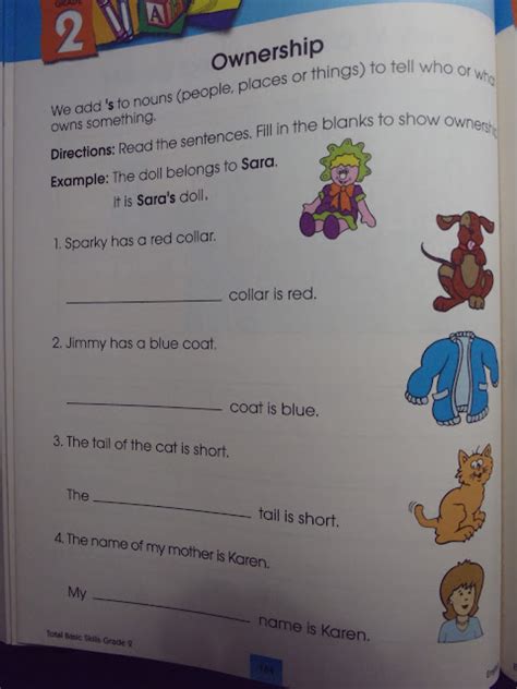 Lesson 51 Ownership English Lessons Children Kindergarten