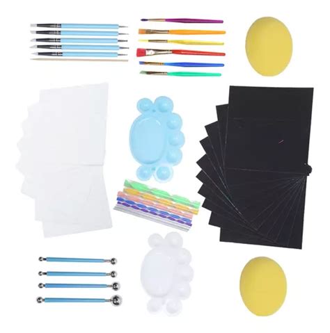 Kit De Pintura Rupestre Herramientas Para Puntear Mandala Meses Sin