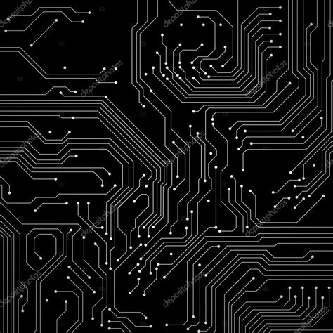 Circuit Board Background Vector Stock Vector Chekat