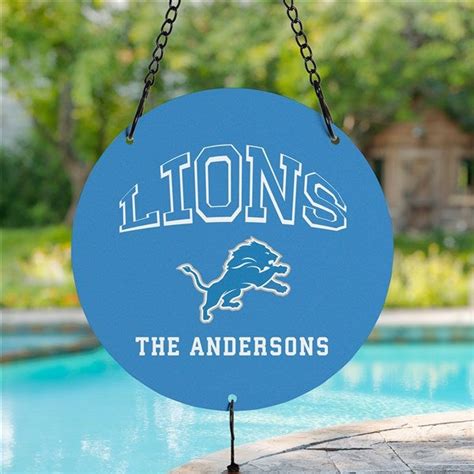 Nfl Detroit Lions Personalized Wind Chimes