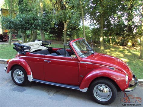 VW BEETLE KARMANN CABRIOLET VOLKSWAGEN 1303 S RED CONVERTIBLE