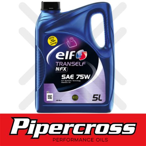 Elf Tranself NFX SAE 75W EP Synthetic Transmission Fluid Gearbox Oil 5