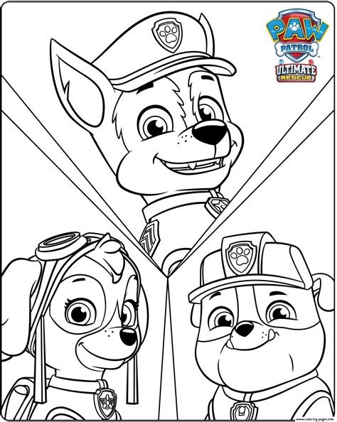 Paw Patrol Ausmalbilder Malvorlagen Zum Ausdrucken