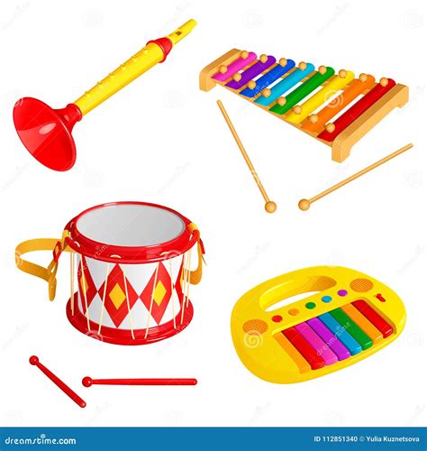 Ensemble Dinstruments De Musique De Jouet Du ` S Denfants D