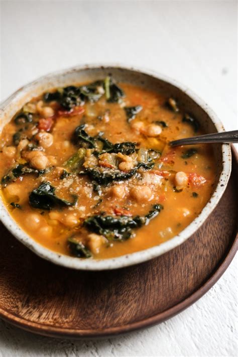 Easy Chickpea And Kale Tuscan Style Soup The Defined Dish