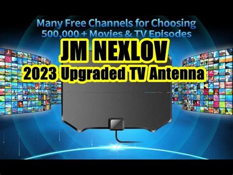 Jm Nexlov Upgraded Tv Antenna Digital Hd Indoor Youtube