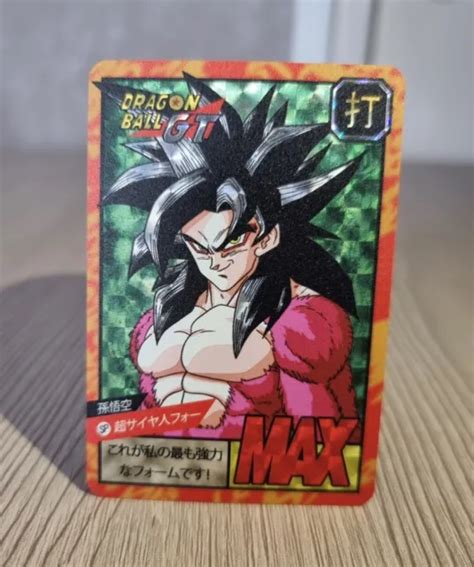 CARTE DRAGON BALL GT Super Battle Goku SSJ4 Prism Card Dbz