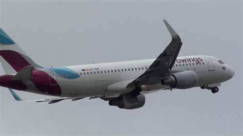 Eurowings Airbus Wl Oe Iqa Take Off Malaga Lemg Youtube