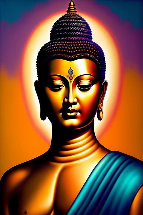 Lexica An Inspiring Modern Art Painting Of Gautam Buddha As He Would