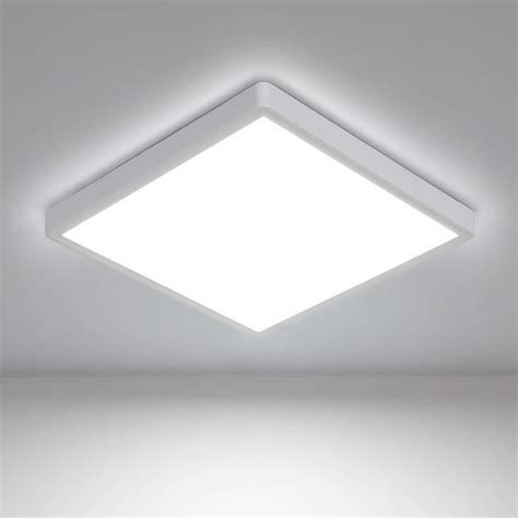 Plafonnier Led Plafonnier Salon Carré Ultra Mince 30Cm Ip44 Luminaire