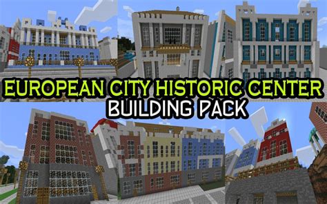 European City Center - Schematics pack - Building pack Minecraft Map