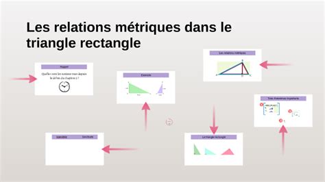 Les Relations Métriques Dans Le Triangle Rectangle By Joanie Vaillancourt On Prezi