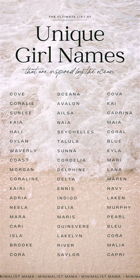 65 Prettiest Ocean Baby Names And Meanings Baby Names Sweet Baby