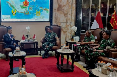 FOTO Dubes China Bertemu Dengan Panglima TNI