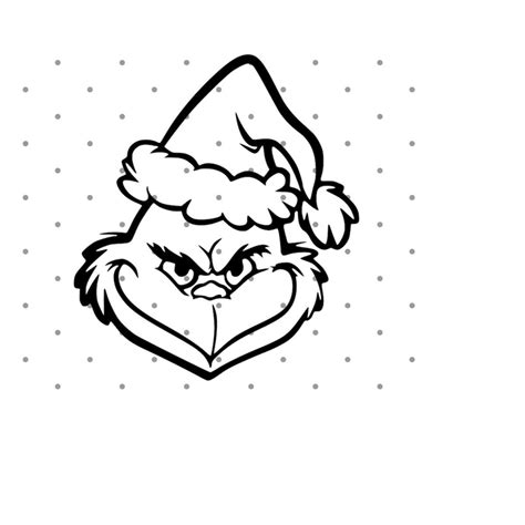 Grinch Face SVG Christmas Svg Grinch Svg Grinch Smile svg Ch - Inspire ...