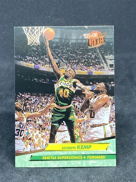 Shawn Kemp Fleer Ultra Seattle Supersonics Nba Ebay