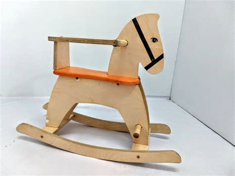 Baby Rocking Horse Wooden Baby Rocking Horse Baby Activity Etsy