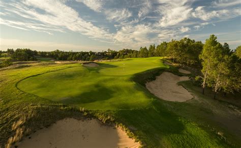 Sand Valley Resort Sand Valley Golf Course Hole 8 Par 3 Green STOCK - Wisconsin Golf Trips