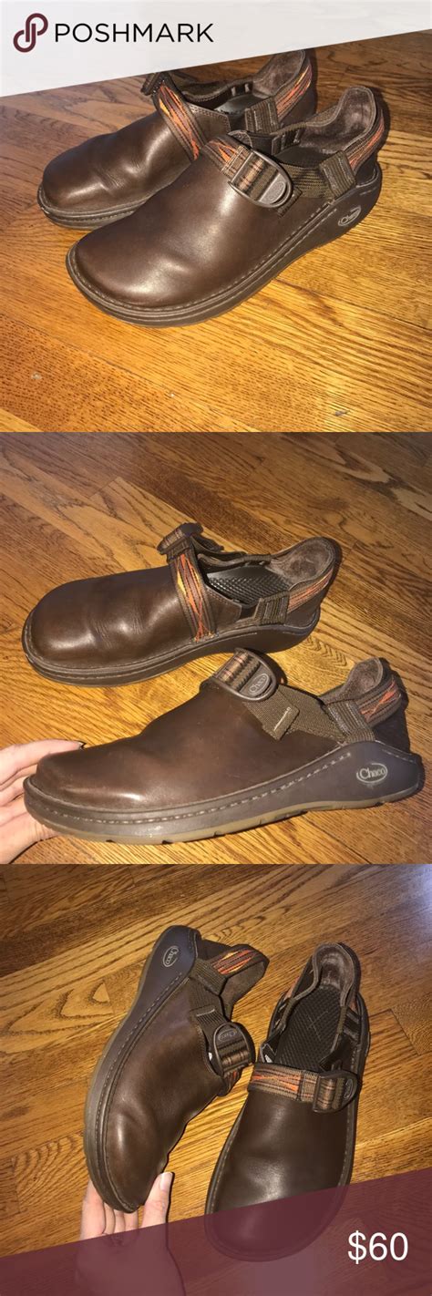 Chaco Brown Pedshed Leather Shoes Mens Size 8 Leather Shoes Men