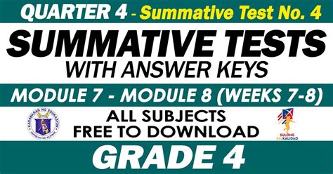 Summative Assessment For Th Grade