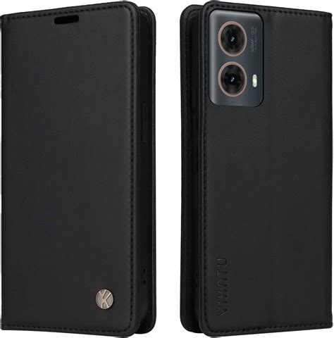 Ybfjce Funda Tipo Portafolios Para Motorola Moto G De Piel